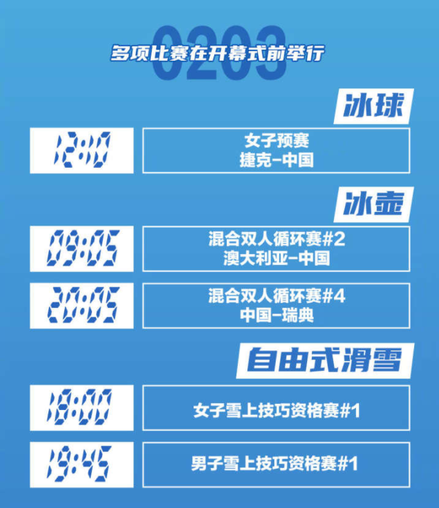 北京冬奥3日看点：中国女子冰球队12年后再战奥运，冰壶混双组合再登场